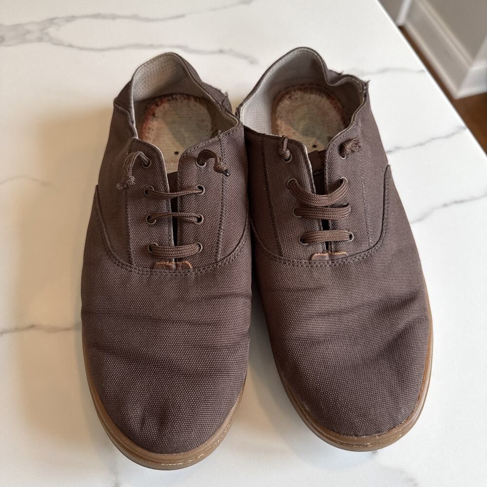 Olukai Kahu Lace Shoes Men's Brown Lace Canvas Sneakers Sz 11